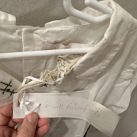 NWT Well Dressed Wolf Green Lines Collared Dress - Picture 10 of 10